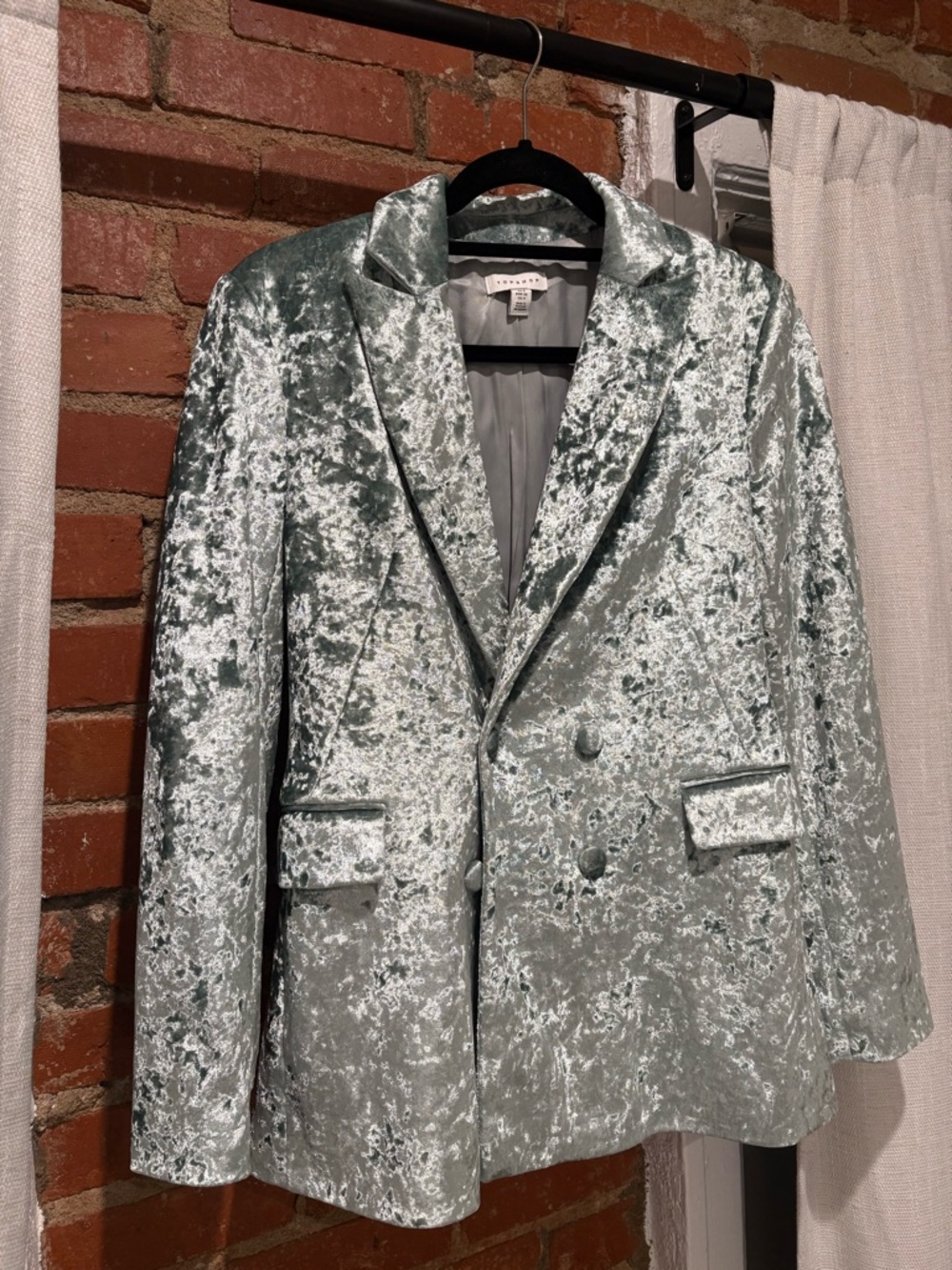 Topshop Mint Velvet Double-Breasted Blazer size 6